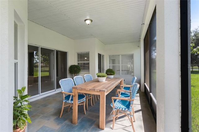 view of sunroom / solarium