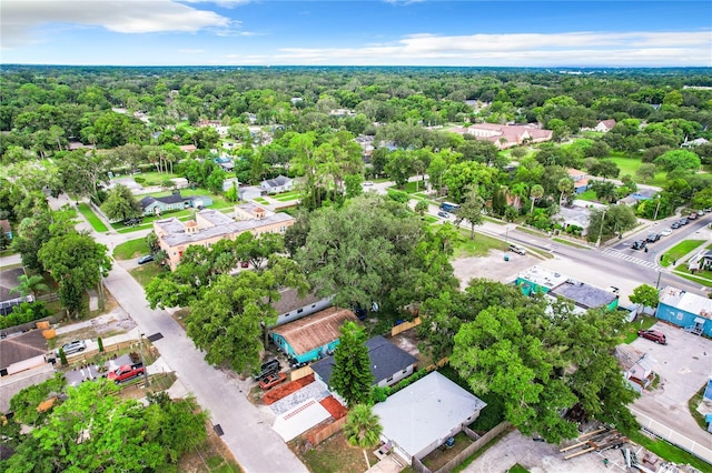 drone / aerial view with a residential view