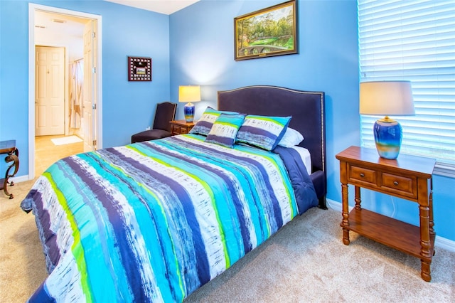 bedroom with carpet flooring