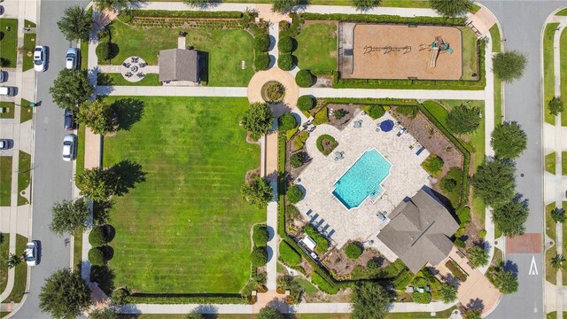 birds eye view of property