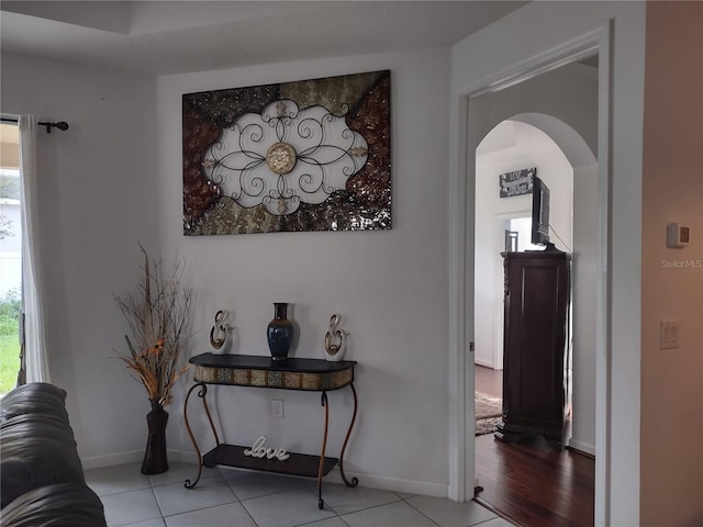 interior space featuring hardwood / wood-style flooring