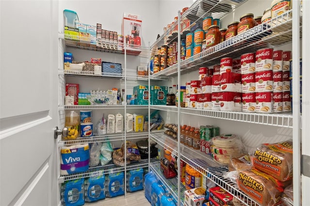 view of pantry