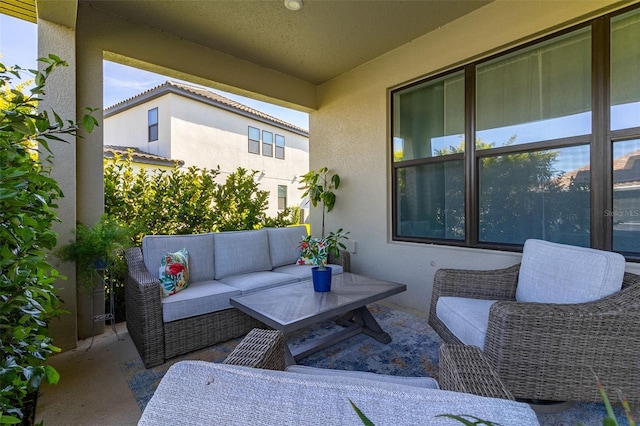 view of patio / terrace with outdoor lounge area