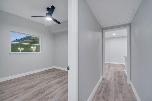 interior space featuring light wood-type flooring