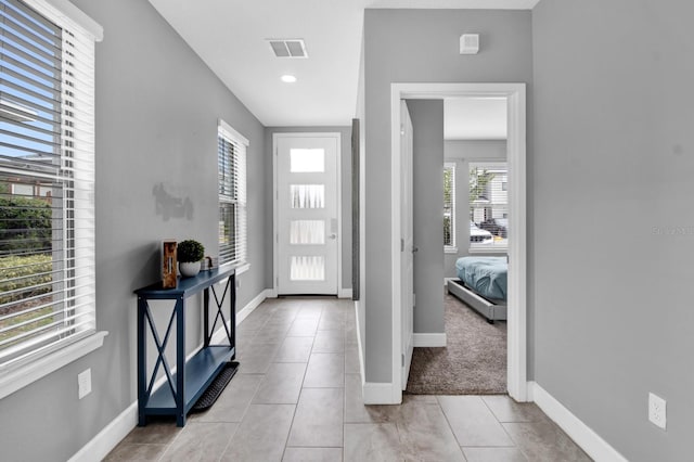 view of tiled foyer