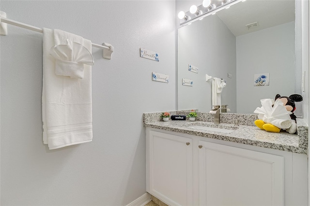 bathroom with vanity