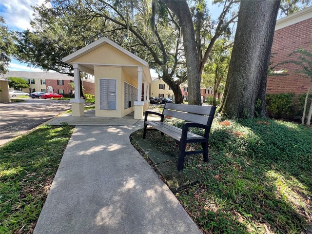 surrounding community featuring mail area