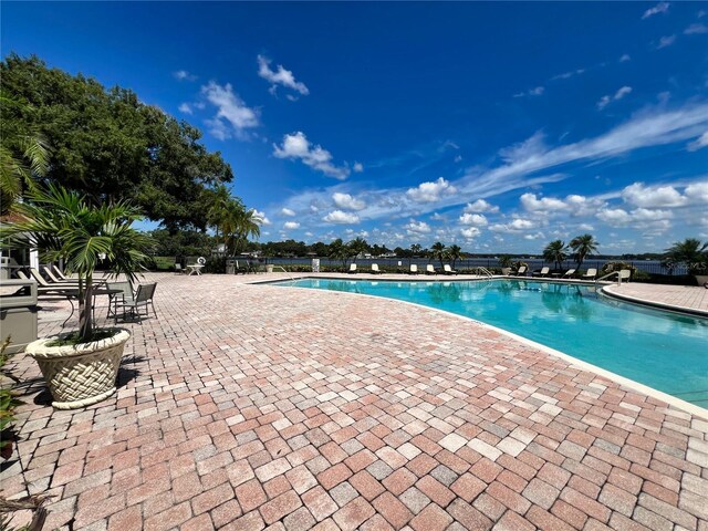 pool featuring a patio