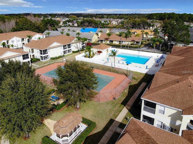 birds eye view of property