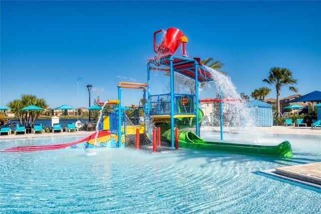 view of jungle gym