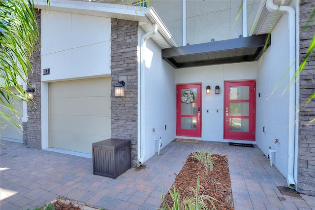 entrance to property with french doors