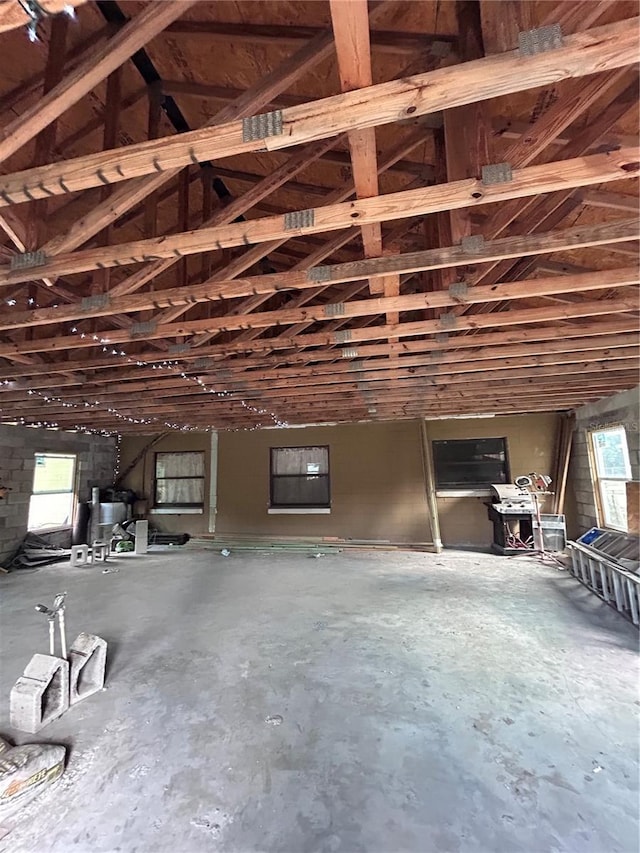 miscellaneous room featuring concrete floors