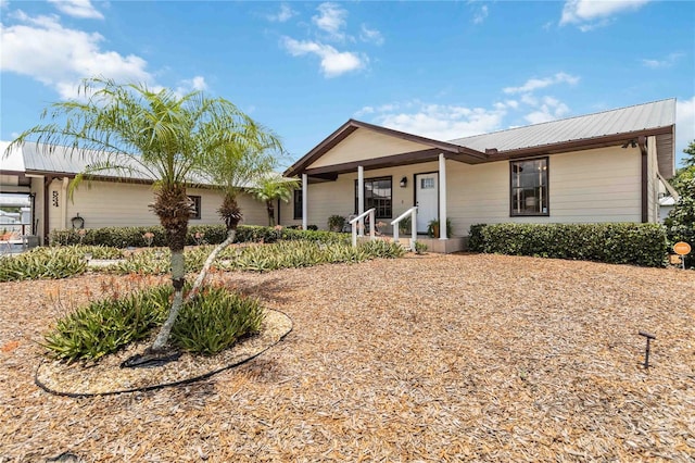 view of ranch-style home