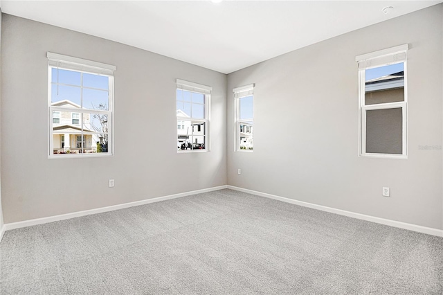 view of carpeted empty room