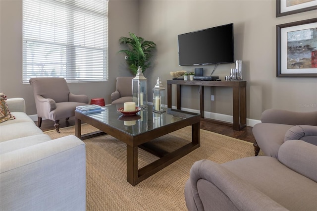 8968 Silver Pl, Kissimmee, FL 34747 - living area with wood finished floors and baseboards