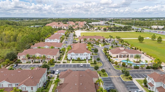 8968 Silver Pl, Kissimmee, FL 34747 - aerial view of residential area with a pool