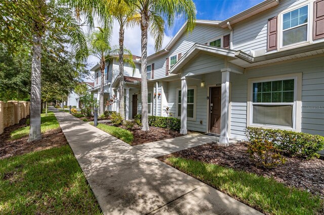 exterior space with a porch