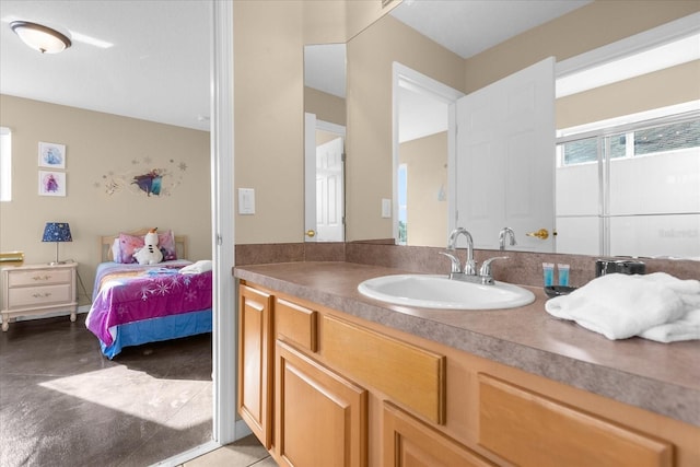 bathroom with vanity