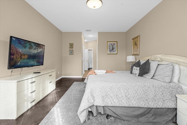 view of tiled bedroom