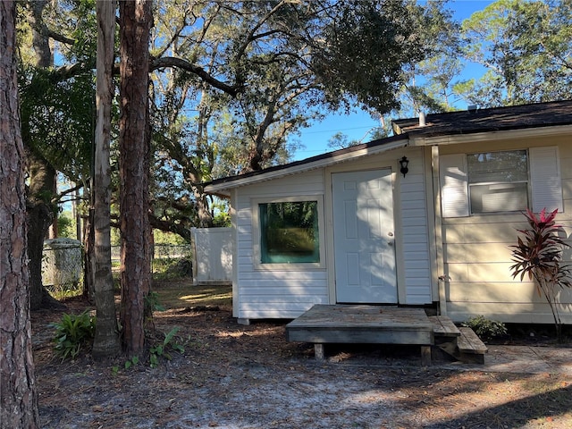 view of side of home