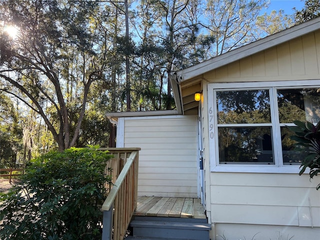 6790 Bass Hwy, Saint Cloud, FL 34771 - property entrance featuring a wooden deck