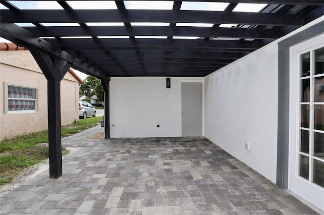 view of patio / terrace with a pergola