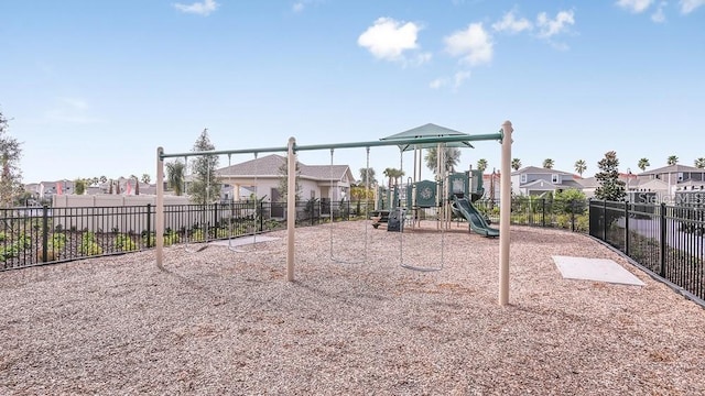 view of jungle gym