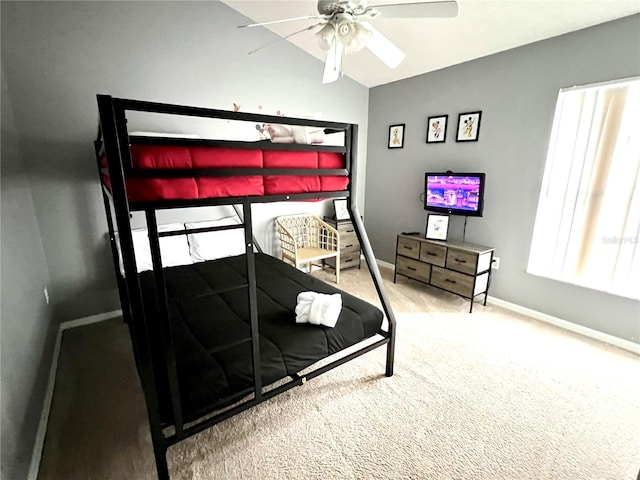 2556 Bear Creek Ct, Kissimmee, FL 34747 - bedroom with baseboards, carpet, and a ceiling fan