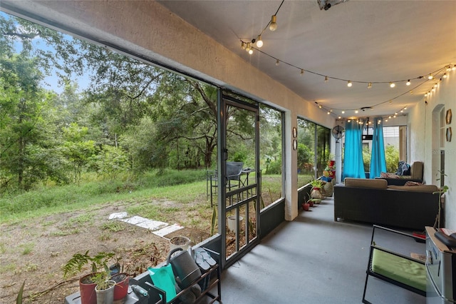 view of sunroom / solarium