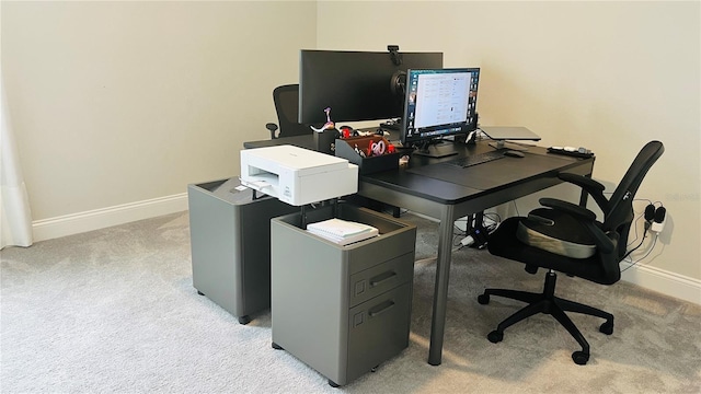 13706 Werrington Dr, Winter Garden, FL 34787 - home office with baseboards and light carpet