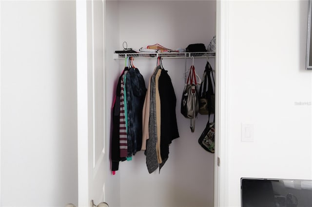 view of closet