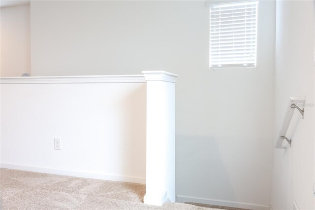 interior space featuring carpet flooring