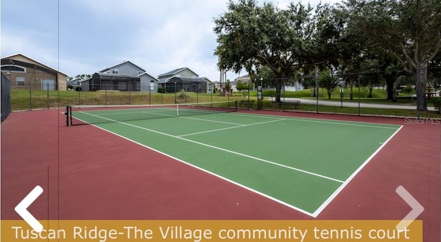 view of tennis court