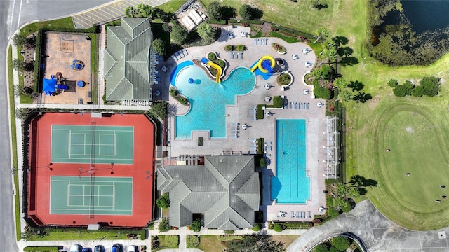 107 Hampton Loop, Davenport, FL 33837 - aerial view of a pool area