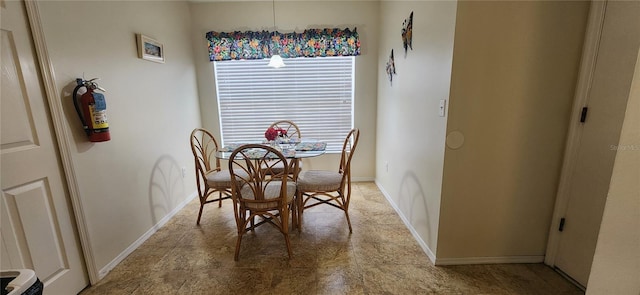 view of dining space