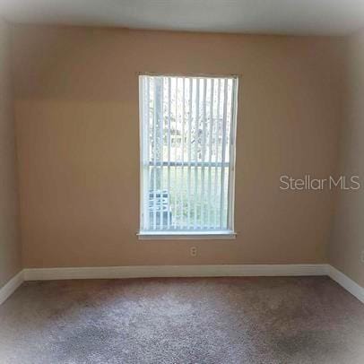 unfurnished room with carpet