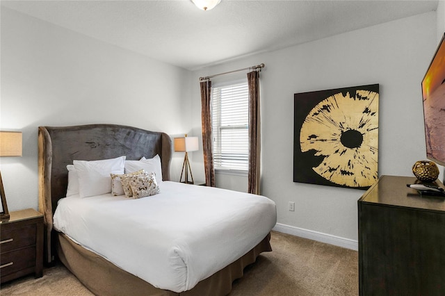 bedroom with carpet flooring