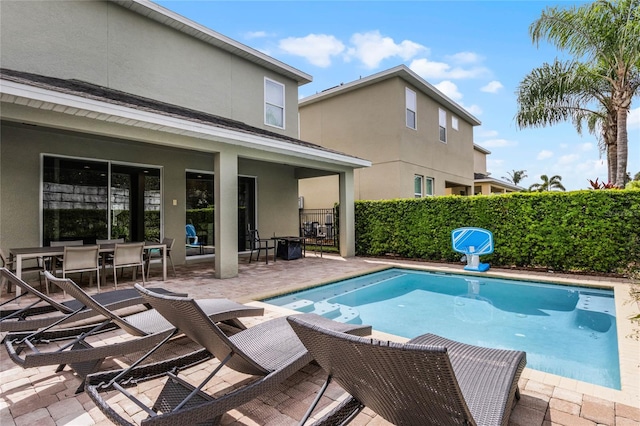 view of pool with a patio