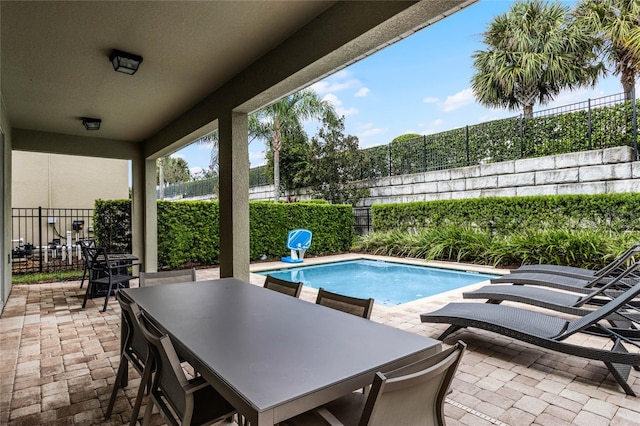 view of pool with a patio area