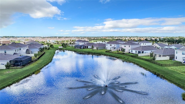 view of water feature