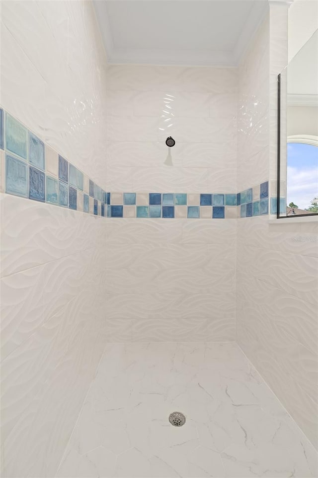 bathroom featuring walk in shower