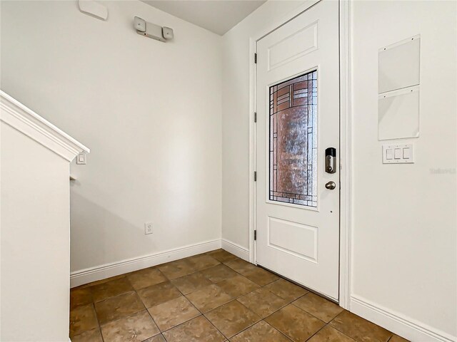 view of tiled entryway