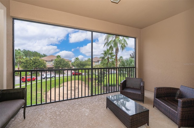 view of sunroom / solarium