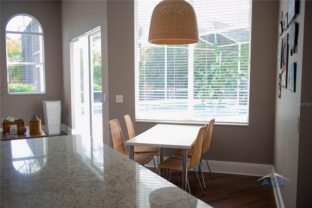 14421 Hatchee Ct, Orlando, FL 32837 - dining space with baseboards and wood finished floors