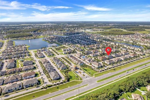 2917 Windmill Dr, Kissimmee, FL 34741 - bird's eye view with a residential view and a water view