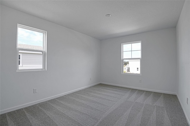 unfurnished room with carpet floors