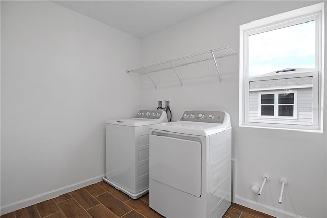 washroom with washer and clothes dryer