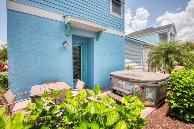 exterior space with a patio