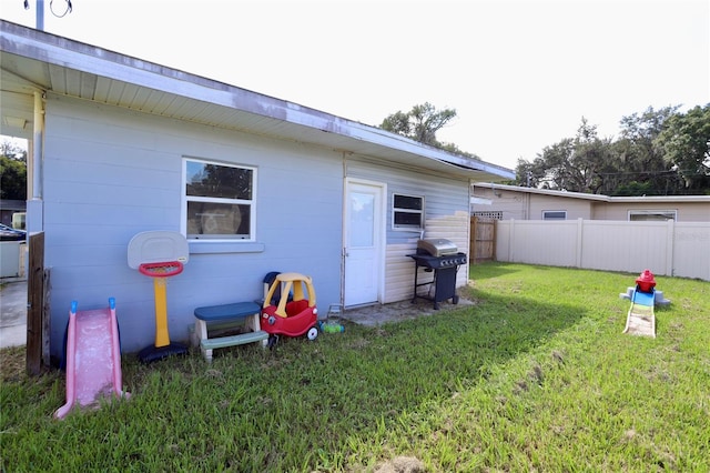 exterior space with fence