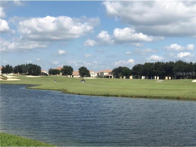 water view with view of golf course